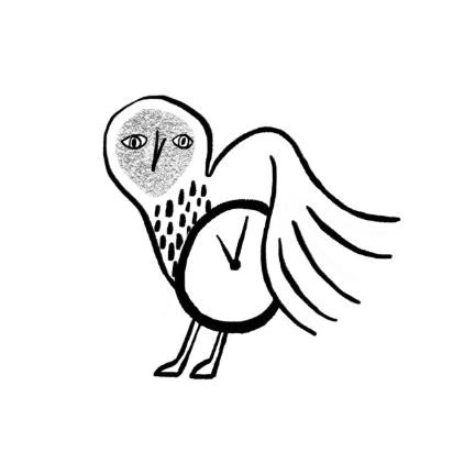 An illustrated owl